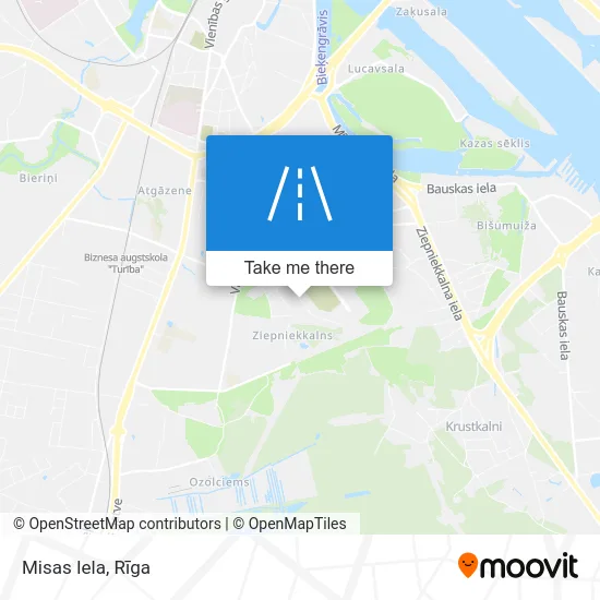 Карта Misas Iela