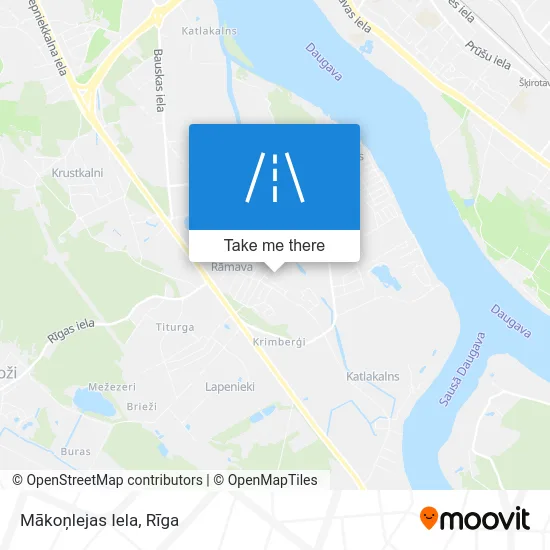 Карта Mākoņlejas Iela