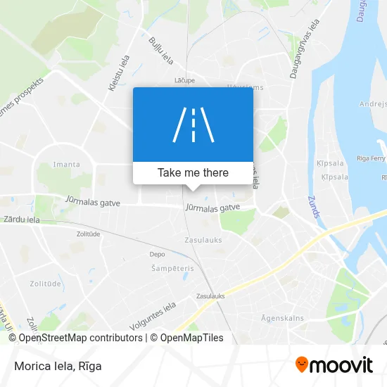 Morica Iela map