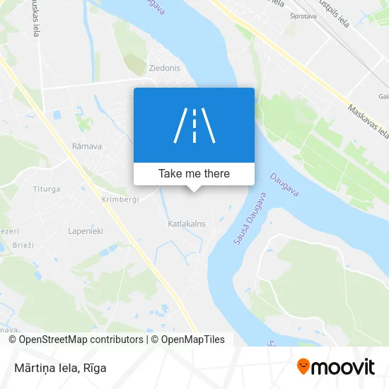 Карта Mārtiņa Iela