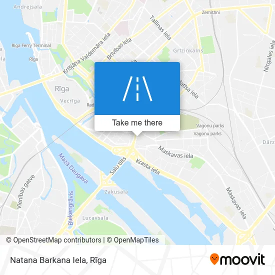 Natana Barkana Iela map