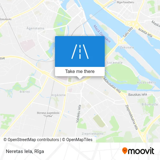 Neretas Iela map