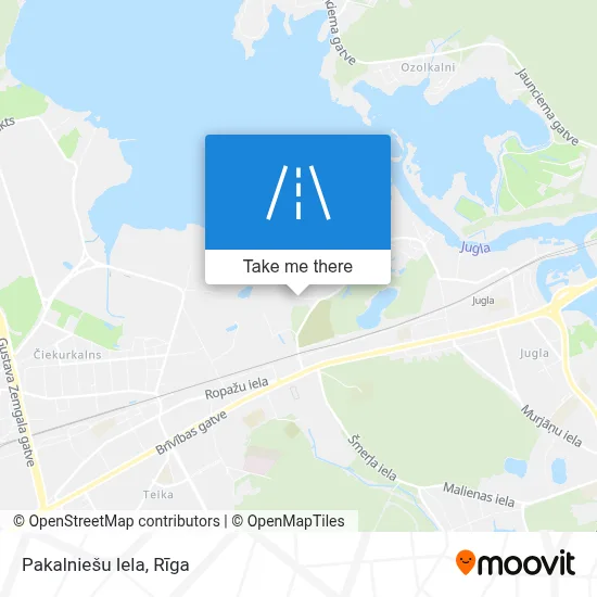 Pakalniešu Iela map