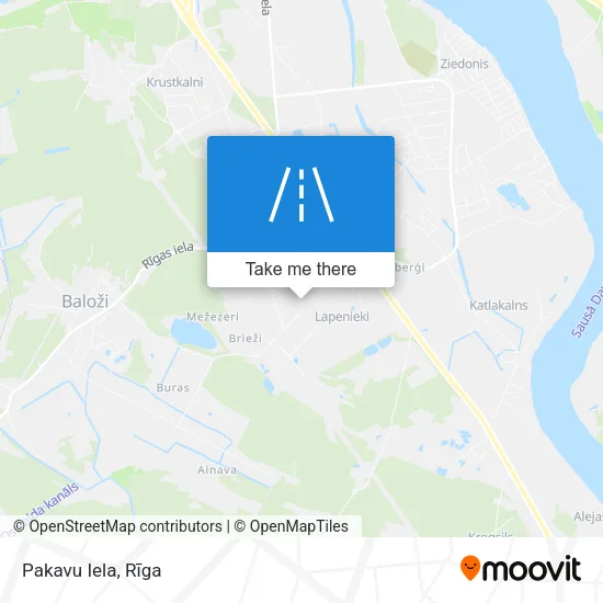 Карта Pakavu Iela