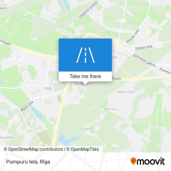 Pumpuru Iela map
