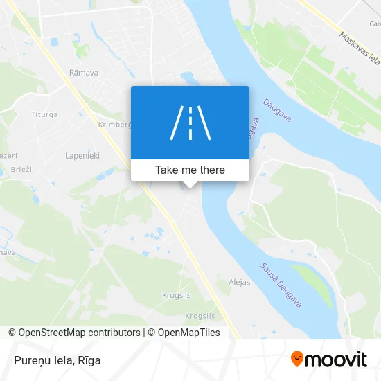 Карта Pureņu Iela