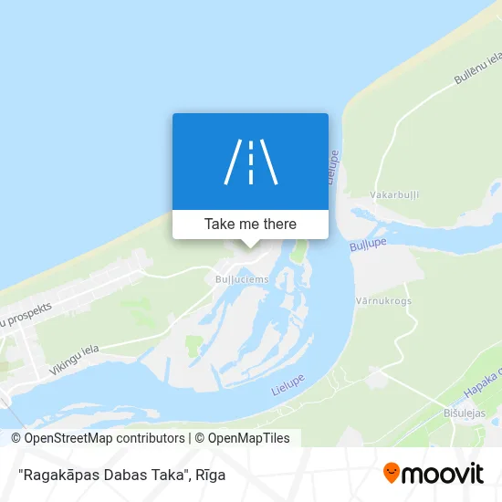 "Ragakāpas Dabas Taka" map