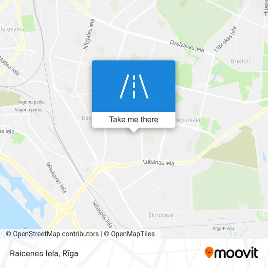 Raicenes Iela map
