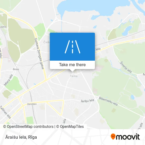 Карта Āraišu Iela