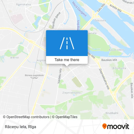 Rāceņu Iela map