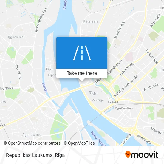 Карта Republikas Laukums