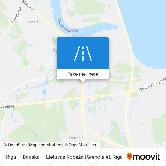 Rīga — Bauska — Lietuvas Robeža (Grenctāle) map