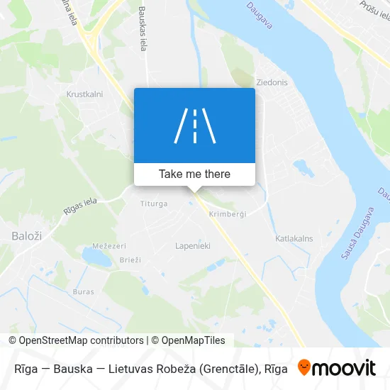 Rīga — Bauska — Lietuvas Robeža (Grenctāle) map
