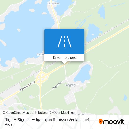 Rīga — Sigulda — Igaunijas Robeža (Veclaicene) map