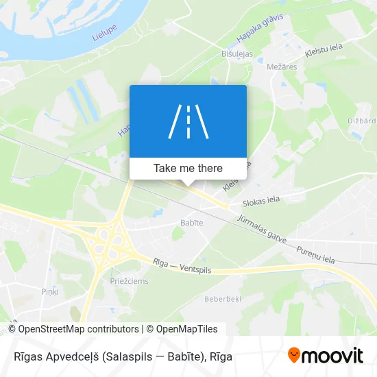 Rīgas Apvedceļš (Salaspils — Babīte) map