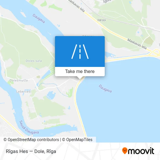 Rīgas Hes — Dole map