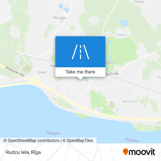 Rudzu Iela map