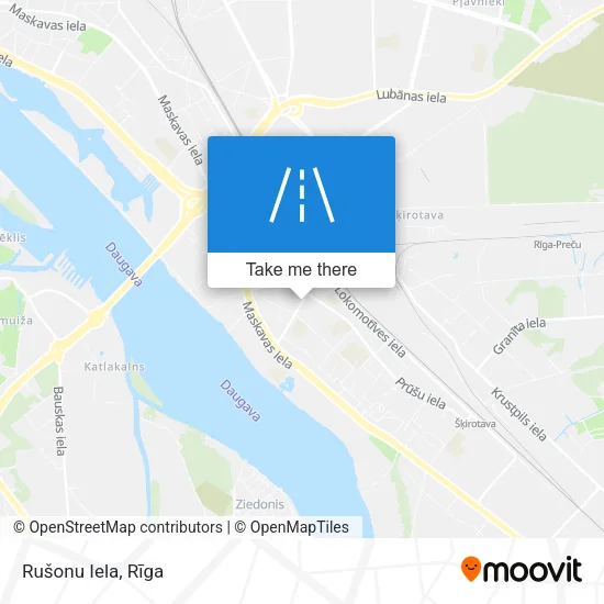 Карта Rušonu Iela