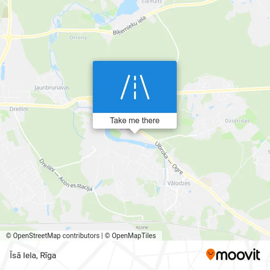 Карта Īsā Iela