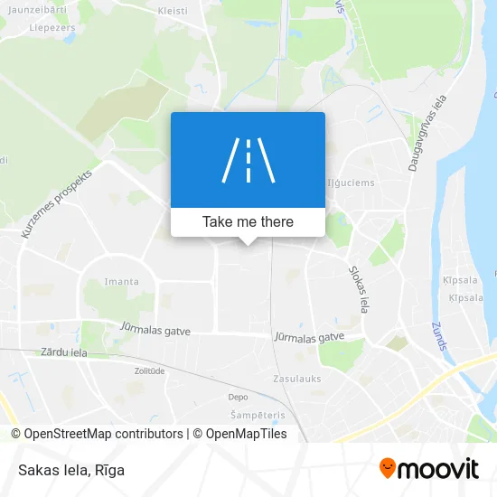 Sakas Iela map