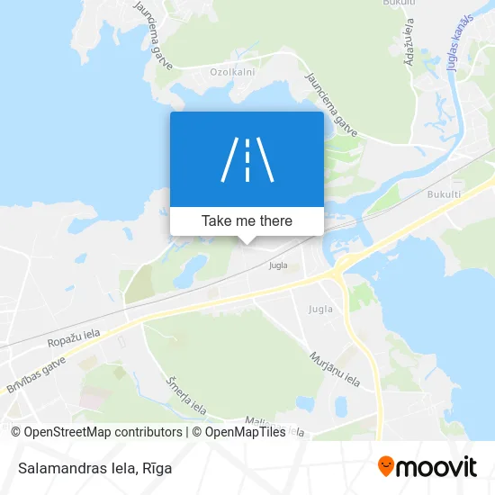 Карта Salamandras Iela