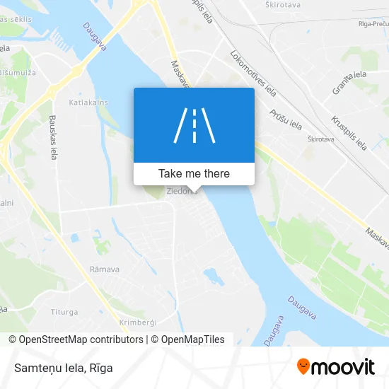 Карта Samteņu Iela