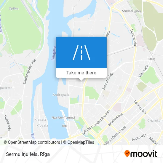 Sermuliņu Iela map