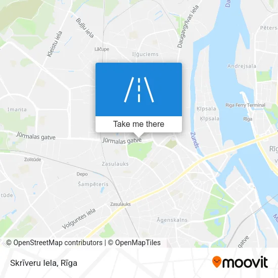 Карта Skrīveru Iela