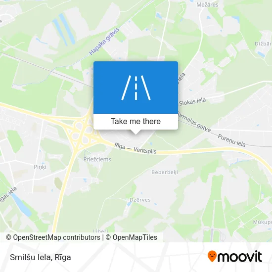Карта Smilšu Iela