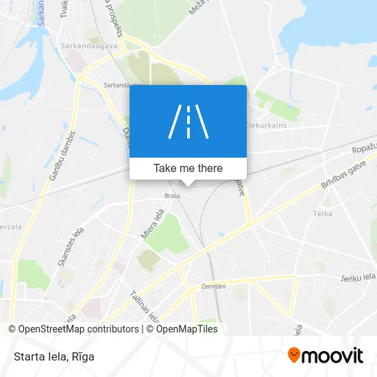 Карта Starta Iela