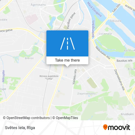 Svētes Iela map