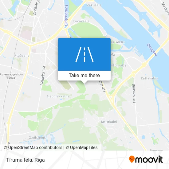 Карта Tīruma Iela