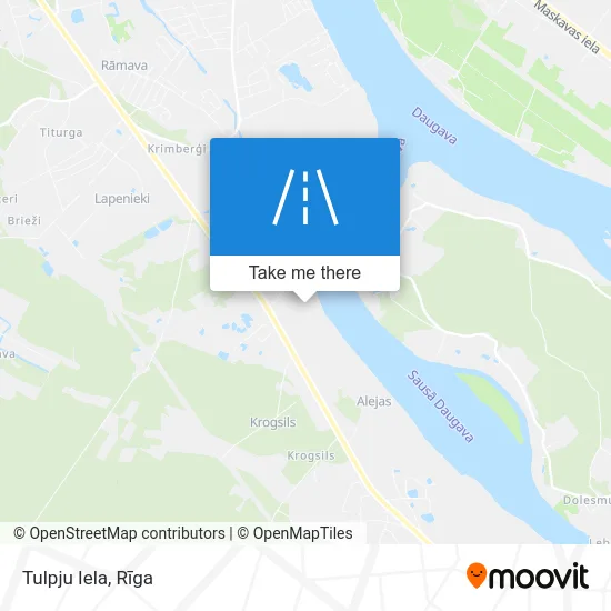 Карта Tulpju Iela