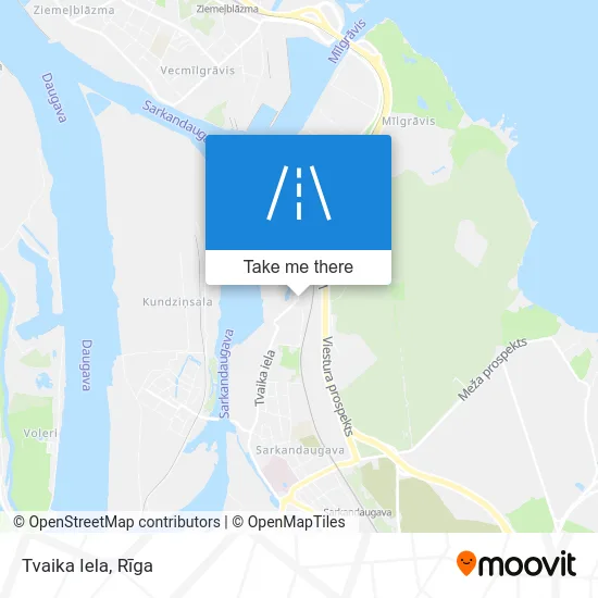 Tvaika Iela map