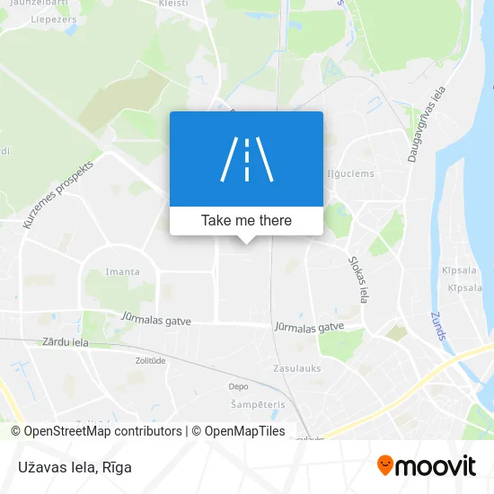 Карта Užavas Iela