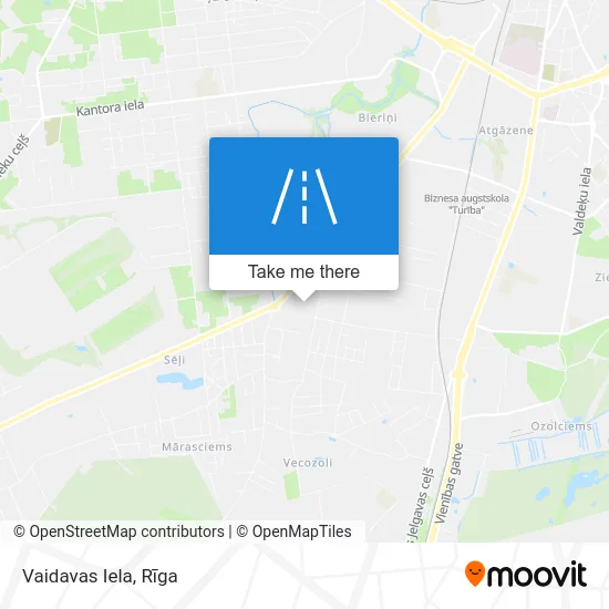 Карта Vaidavas Iela