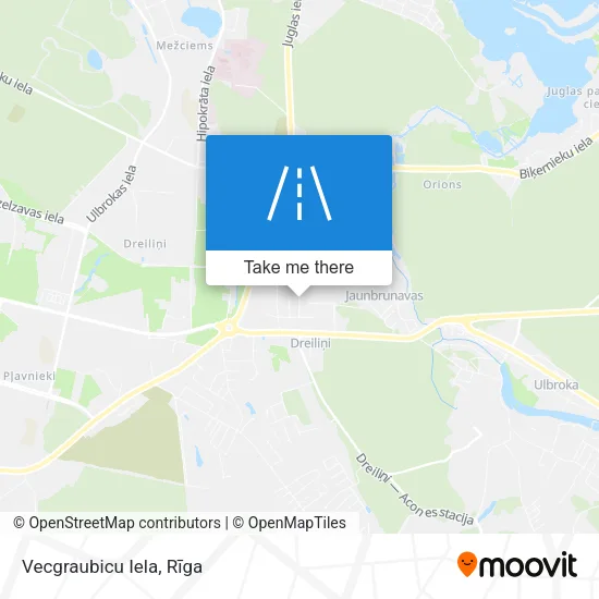 Карта Vecgraubicu Iela