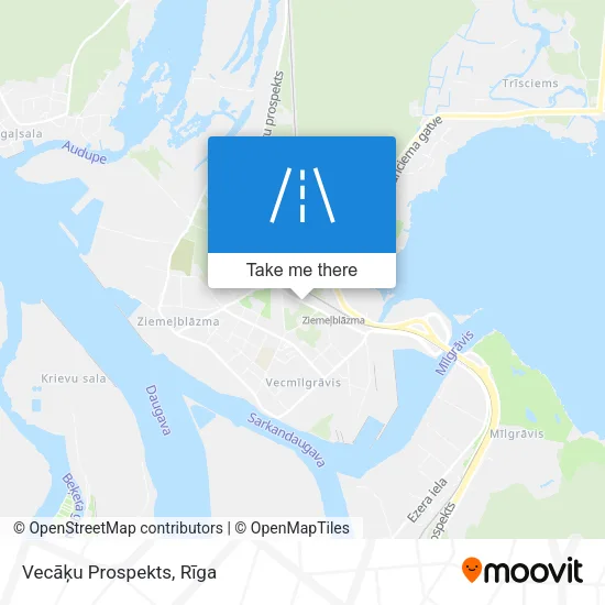 Карта Vecāķu Prospekts
