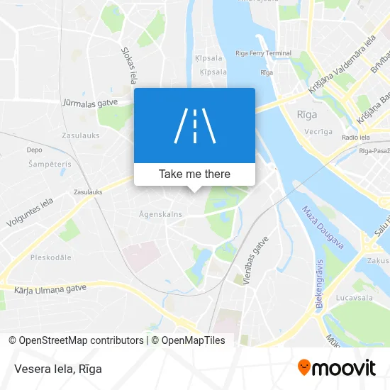 Vesera Iela map
