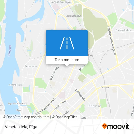 Vesetas Iela map