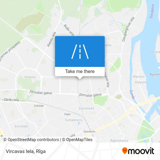 Карта Vircavas Iela