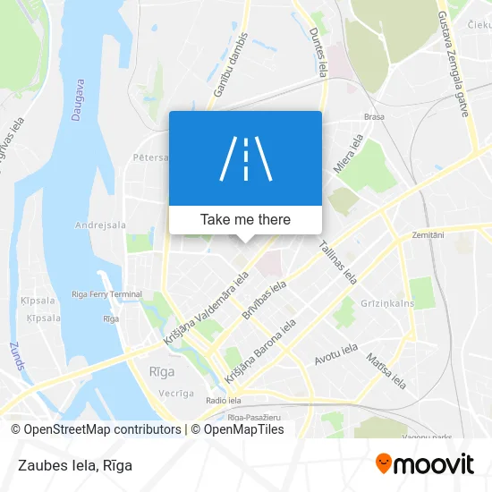 Карта Zaubes Iela