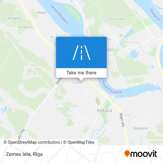 Карта Zemes Iela