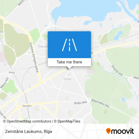 Карта Zemitāna Laukums