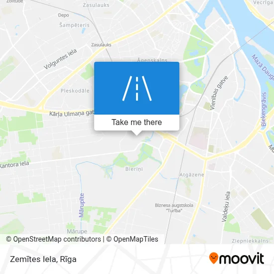 Zemītes Iela map