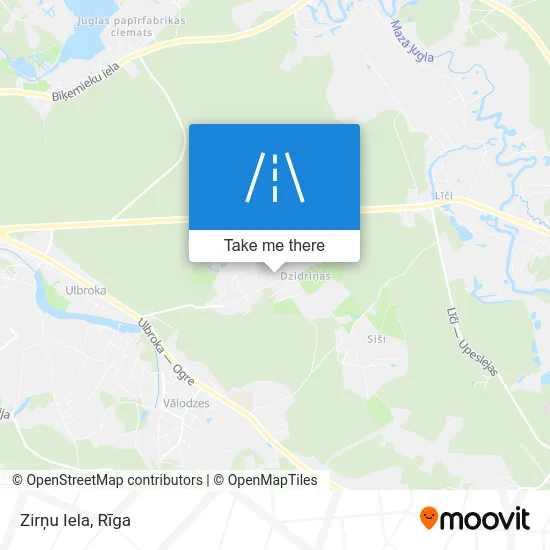 Карта Zirņu Iela