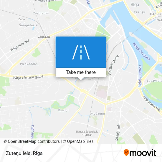 Карта Zuteņu Iela