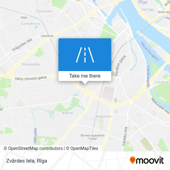 Карта Zvārdes Iela