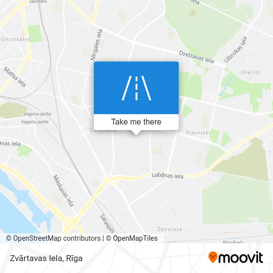 Карта Zvārtavas Iela