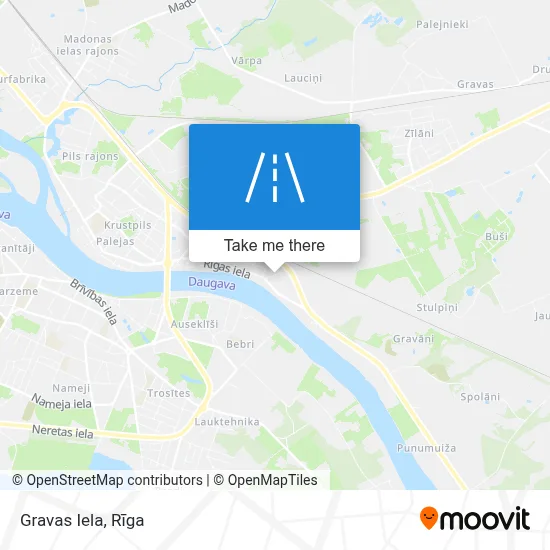 Gravas Iela map